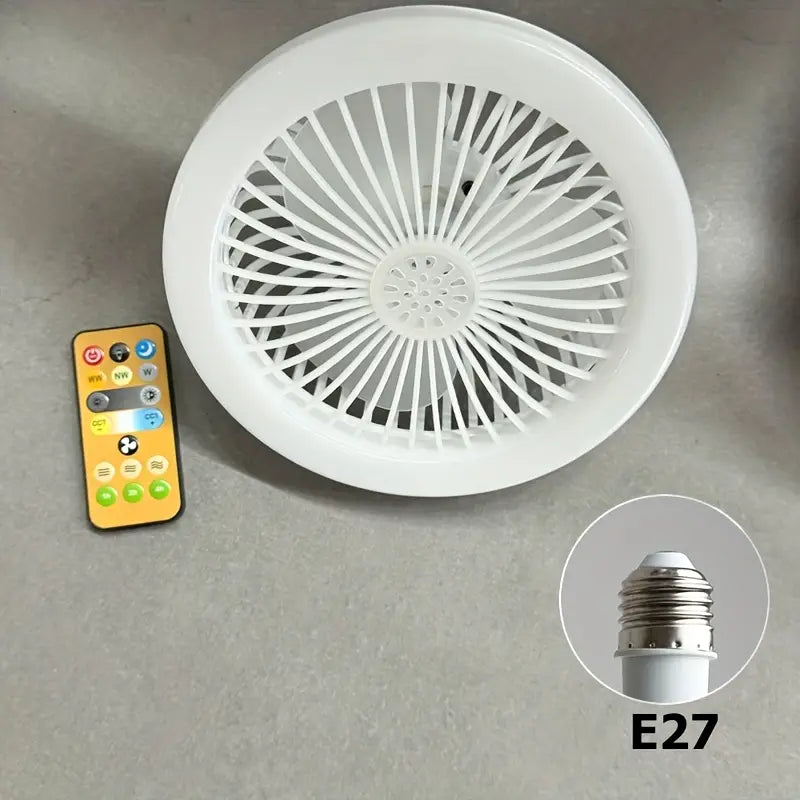 Ventilador con luz y control